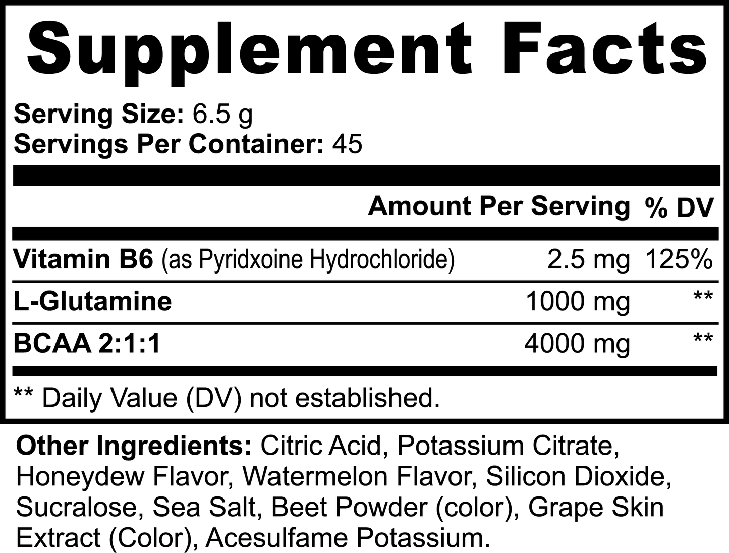 مسحوق BCAA بعد التمرين (عسل/بطيخ)